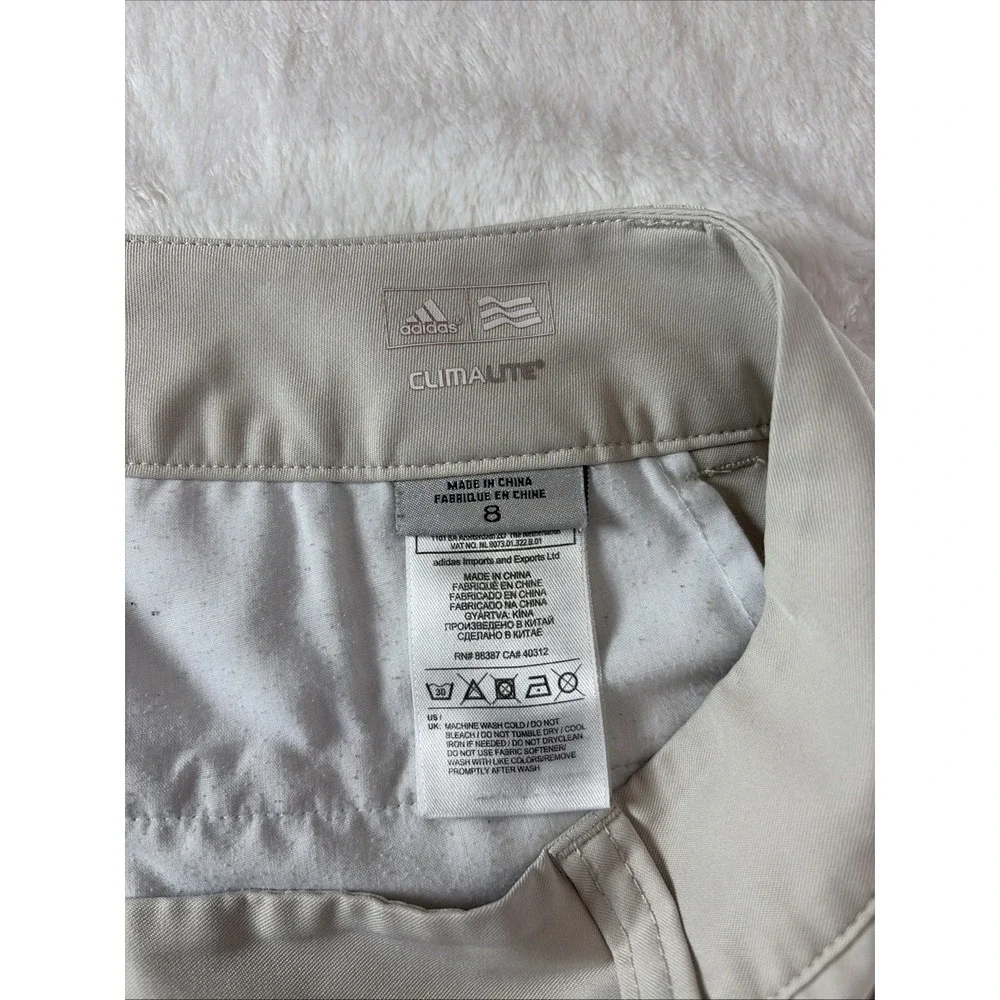 Adidas Clima Lite Women's Size 8 Khaki Pants Cool Breathable Chic‎ Comfort